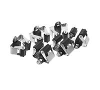 IMIKEYA 6 Pezzi Rack per Riporre i Panni Fornitura di Scopa Porta Attrezzi da Giardino Porta Scope Supporto da Parete per Organizer per Scope Mop Torto Argento Acciaio Inossidabile