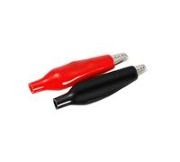 IMIKEYA 60 pezzi Clip in Metallo con Guaina Isolante per Test Elettrici e Progetti Batteria Auto Rosso e Nero Pinze per Batteria Auto Sicure e Resistenti