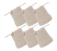 IMIKEYA 6pezzi Portalampada in Ceramica Spessa E27 Porta Lampadina Rotondo Resistente al Calore per Uso in Garage e Camera da Letto
