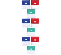 IMIKEYA 9 pezzi Sacchetto di Cenere Plastica Contenitore Portatile per Fumare Per Uso Esterno, Rosso Verde Blu