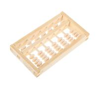 IMIKEYA Abaco Legno Mini per Adulti Strumento Educativo per Matematica Decorazione Feng Shui Fotografici per Compleanno Design Classico e Legno Naturale