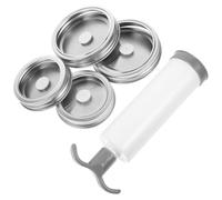 IMIKEYA Acciaio Inossidabile Sigillatrice Sottovuoto Argento Pompa Manuale a Bocca Larga Stili multipli per Barattoli per Conservazione Alimentare e Canning Stili multipli