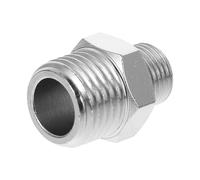 IMIKEYA Adattatore Flessibile Rame e Sgancio Aerografo per Design in a Rapido, Connettore /8 a /4 Argento Resistente per Spray e Distributori