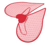 IMIKEYA Ali d'angelo piumate a forma di cuore rosse, 53 x 50 cm, accessorio leggero per costume da Cupido e festa di San Valentino, ali decorative per Cosplay e fotografia