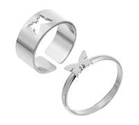 IMIKEYA Anelli di anelli di anelli romantici e decorativi per dita alla moda e per speciali, 2X2X1CM, Rame, Copper