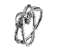 IMIKEYA Anello Vintage Moda Uomo Accessorio Creativo di Gioielli per la Decorazione di Costumi e Autoritratti, 1.65x1.65cm, Rame, Copper