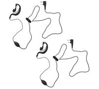 IMIKEYA Auricolare interfono microfono Ptt cancellazione del rumore design gancio per orecchio 2 pezzi per comunicazione chiara e confortevole ambienti professionali