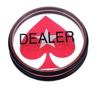 IMIKEYA Banker's Card Poker a Bottoni Pulsante Rivenditore a Doppio Lato Giocando Chip Di Conteggio Del Gioco Pulsante Di Conteggio Dei Giochi Di Poker Pulsanti Acrilico