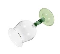 IMIKEYA Bicchiere di vino bicchieri Occhiali da sposa Occhiali a tema natalizio Bevande festive bicchiere di vino romantico Green