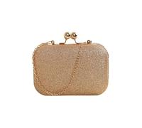 IMIKEYA Borsa a mano a catena dorata da donna per matrimoni e banchetti elegante e portatile biglietti da visita e piccoli oggetti