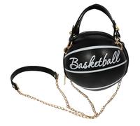 IMIKEYA Borsa a tracolla da donna a forma di pallone da pallacanestro, piccola borsa design originale per uso quotidiano ed eventi casual