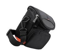 IMIKEYA Borsa a tracolla per fotocamera da viaggio in nylon resistente compatibile con modelli A6000 A6300 A5100 Custodia protettiva compatta con tracolla per escursionismo e turismo