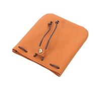 IMIKEYA Borsa con chiusura a cordoncino, piccola organizzatore di denaro e chiavi per e simbolico per uomini e donne, marrone, 12.20X10.50X0.80CM, Casual