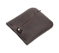 IMIKEYA Borsa con chiusura a cordoncino, piccola organizzatore di denaro e chiavi per e simbolico per uomini e donne, caffè, 12.20X10.50X0.80CM, Casual