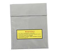 IMIKEYA Borsa di Sicurezza per Batteria Lipo Resistente al Fuoco e Agli Urti in Fibra Ignifuga Argento 18x23cm per Carica e Officina