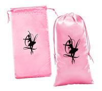 IMIKEYA Borsa per Scarpette da Ballo Coulisse 2 Pezzi, Sacchetti Antigraffio Resistenti per Scarpe da Danza Classica, Materiale Durevole, 13x27 Cm, per Ballerine e Trasporto Accessori