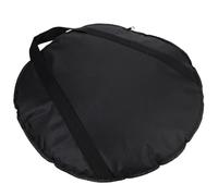 IMIKEYA Borsa Porta Piatti per Batteria in Cotone Nero Resistente All'usura Tasca Interna e Manico per Trasporto Comodo e Organizzazione Accessori Musicali
