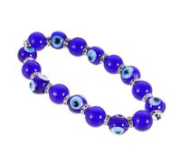 IMIKEYA Bracciale da Donna Occhio del Malocchio in Vetro Blu, Comodo da Indossare e Versatile per Varie Occasioni, Design alla Moda e Trendy