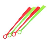 IMIKEYA Calzascarpe in Plastica Manico lungo 4 Pezzi Attrezzo Ergonomico Anti-Mal di Schiena Gancio per Appendere per Anziani e Uso Domestico Colore Casuale Colore Casuale