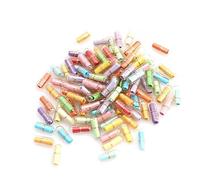 IMIKEYA Capsule Per Bottiglie Dei Desideri 50 Pezzi Mini Bottiglie Di Carta Per Bigliettini Segreti Per Feste Di Compleanno Colore Casuale