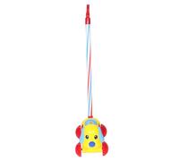 IMIKEYA Carrozzina per Spingere e Tirare con Campanella per Sviluppo Motorio e Apprendimento per Ragazzi e Ragazze Design e Sicuro