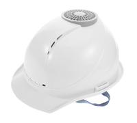 IMIKEYA Casco di sicurezza con ventilatore integrato e ricarica USB Casco da costruzione refrigerante con tecnologia avanzata design V per comodo lavoro all'aria e miglioramento della casa