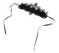 IMIKEYA Cerchietto Corona Barocca Vintage Nero per Donna, Corona Floreale Gotica Comoda e Facile da Acconciare per Feste e Carnevali