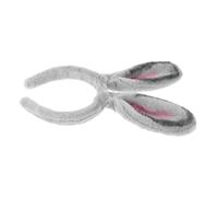 IMIKEYA Cerchietto per orecchie di coniglio grigio per cosplay pasquale accessorio adorabile e per adulti per e costumi