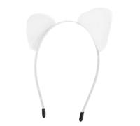 IMIKEYA Cerchietto per orecchie di gatto in peluche per la cura del viso Headband per trucco e spa, accessorio divertente e comodo per mantenere i capelli asciutti viso lavati e routine