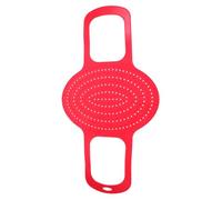 IMIKEYA Cestino in Silicone per Tacchino e Arrosti Funzione Antiscivolo e Facile da Pulire, per Barbecue in Famiglia e Picnic All'aperto, Colore Rosso