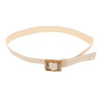 IMIKEYA Cintura da Donna Fibbia in Bambù Intrecciata in Nylon, Versatile e Comoda da Indossare, Stile Rustico Khaki come Accessorio per Costume