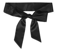 IMIKEYA Cintura Donna Nera Sottile per Abiti Eleganti, Cintura Lunga in Chiffon Adatta per Party Dress e Serate Speciali