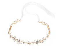 IMIKEYA Cintura per abito da sposa - Fascia per damigella d'onore con fiori di strass e cristalli, accessori gioiello per abito da sera, damigelle d'onore, festa di ballo