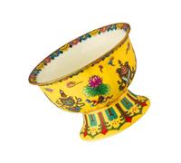 IMIKEYA Ciotola in ceramica smaltata con buddista Ciotola decorativa antiscivolo, design dettagliato per offerte e decorazioni per la casa, resistente e durevole, per la cultura orientale