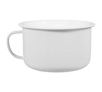 IMIKEYA Ciotola Smaltata Retrò Coperchio 1,2l, Grande Ciotola per Zuppa e Noodles Istantanei, Stoviglie da Cucina in Stile Cinese per Pranzo e Riso, Piatto Versatile per Uso Domestico