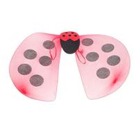 IMIKEYA Coccinella per Bambina Rosso in Plastica e Schermo di Seta, Design Bello, Comode da Indossare per Festa di Halloween e Ballo in Maschera per Colore Casuale