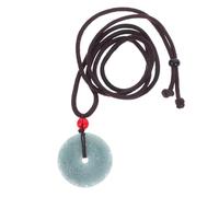 IMIKEYA Collana di naturale per donna, ciondolo etnico floreale con corda, gioielli tradizionali cinesi Feng Shui, buona fortuna per il compleanno