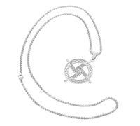 IMIKEYA Collana di Santa Brigida: Collana unisex con ciondolo a forma di croce, gioiello tradizionale cattolico, per uomo e donna, accessorio religioso