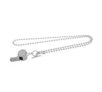 IMIKEYA Collana Donna con Ciondolo Fischietto in Acciaio Inossidabile e Pietre Luminescenti Gioiello Vintage con Pendente Cinque Punte Idea Regalo Elegante per Amiche e Insegnanti