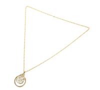 IMIKEYA Collana pendente vintage con lente d'ingrandimento accessorio decorativo dorato per lettura cucito e osservazione pratica unisex