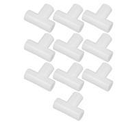 IMIKEYA Connettori a T per scaffali dell'armadio 16 mm interni, 10 pezzi per scarpiera modulare, accoppiatori per tubi per organizer di scarpe e stoccaggio portatile di vestiti