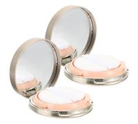 IMIKEYA Contenitore Per Polvere Con Soffio 2 Pezzi Scatola Di Cipria Portatile Compatta Leggera Con Specchio Custodia Ricaricabile Per Trucco Da Viaggio Uso Quotidiano