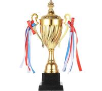 IMIKEYA Coppa in Metallo Oro per Concorsi università e Premi Gioco, Premio da Competizione Come Riconoscimento per Tornei Sportivi e Scuola