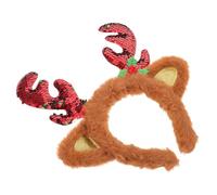 IMIKEYA Copricapo Natalizio per Feste di Natale Cerca Corna di Animali Cerca Tema Natalizio