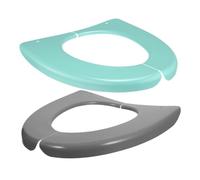 IMIKEYA Copriwater Pieghevole 2 Pezzi in Plastica, Cuscino e Lavabile per WC da Viaggio, Adatto a Viaggiatori e Bagni Pubblici Imbottitura Extra Confortevole