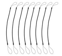 IMIKEYA Corda a molla nera per matita ottica da 30 cm, set di 8 cordini elastici anti-perdita per matite tattili, cinghia pratica per polso adatta per tablet e tablet