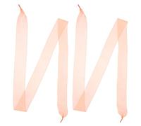 IMIKEYA Cordone in nastro di chiffon satinato per scarpe da ginnastica sandali e tacchi fiocco di design femminile per occasioni speciali, arancione, 120.00X4.00X0.01CM