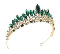 IMIKEYA Corona da Sposa Strass e Fascia Decorativa, Corona Nuziale in Lega Colorata per Matrimonio ed Eventi, Copricapo Elegante per Donne e Addio al Nubilato, Accessori Chioma Raffinati