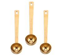 IMIKEYA Cucchiai misurini in acciaio inox 304 manico lungo set di 3 pezzi da 10 ml cucchiai dosatori per caffè macinato tè sfuso e latte in polvere per uso domestico e