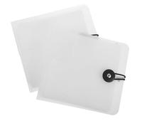 IMIKEYA Custodia per CD da 2 pezzi: raccoglitore per dischi con 12 tasche - Custodia per CD e DVD in plastica trasparente e portatile per la raccolta di DVD audio